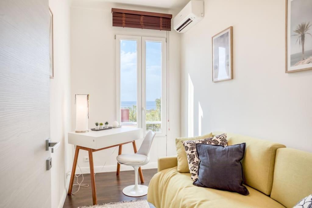 #24 Marie-claire Sea View/balcony/ac/5min Port